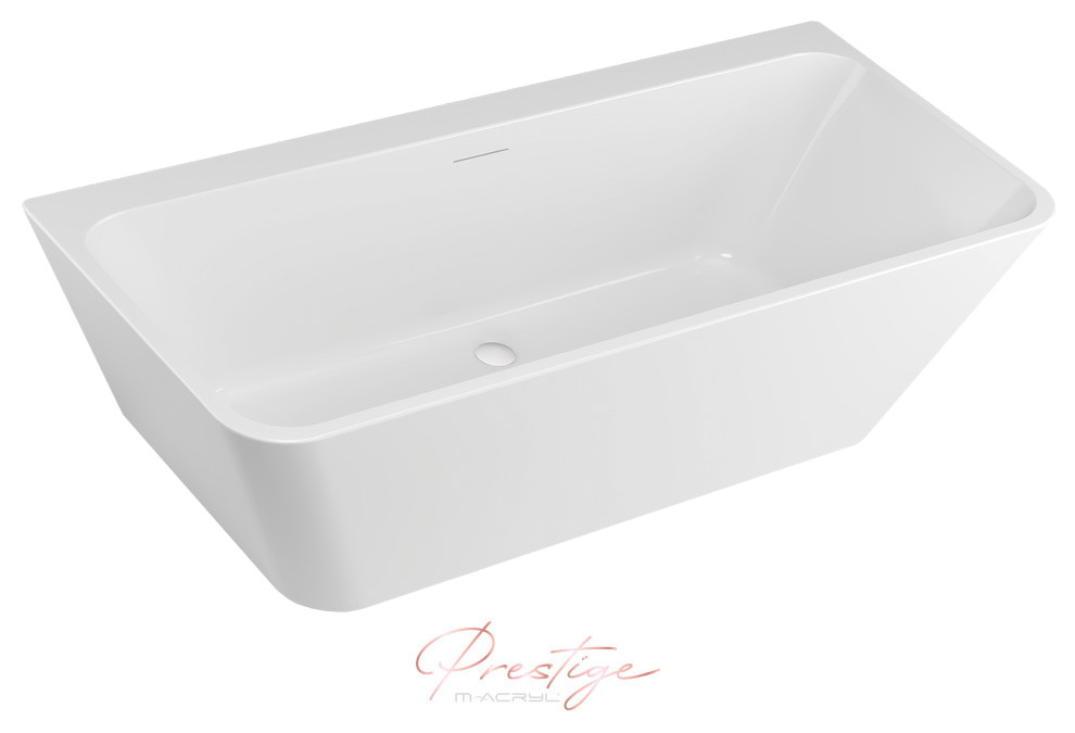 M-Acryl Iris W 160x73 cm szabadon álló akril kád, fehér 12635