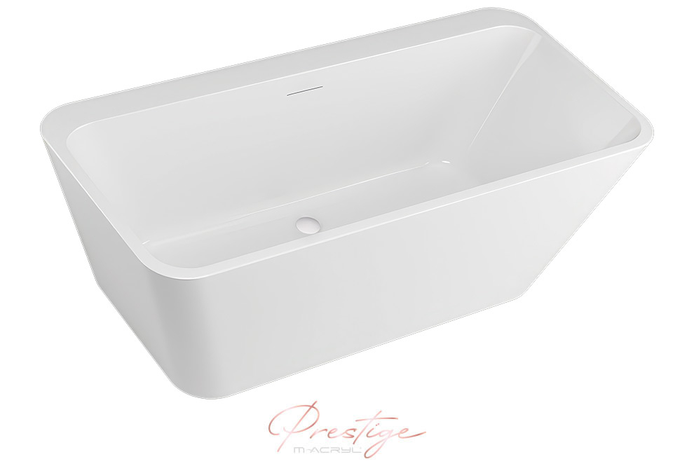 M-Acryl Iris O 160x73 cm szabadon álló akril kád, fehér 12632