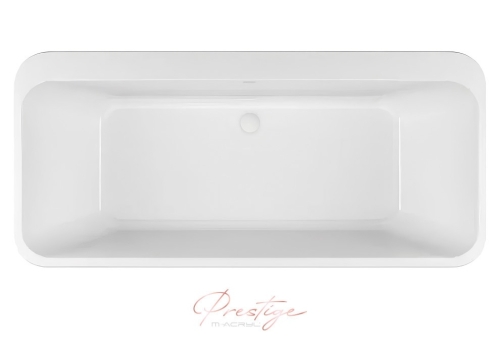 M-Acryl Iris O 160x73 cm szabadon álló akril kád, fehér 12632