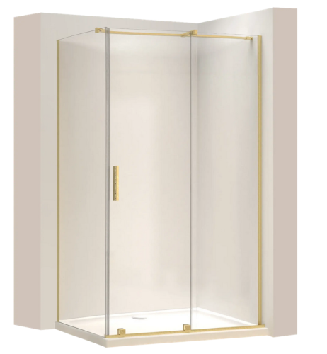 Rea Montana Gold Brush 120x90 cm zuhanykabin, szálcsiszolt arany KPL-K2511