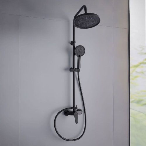 Invena KALYMNOS zuhanyrendszer, matt fekete AU-28-004-V