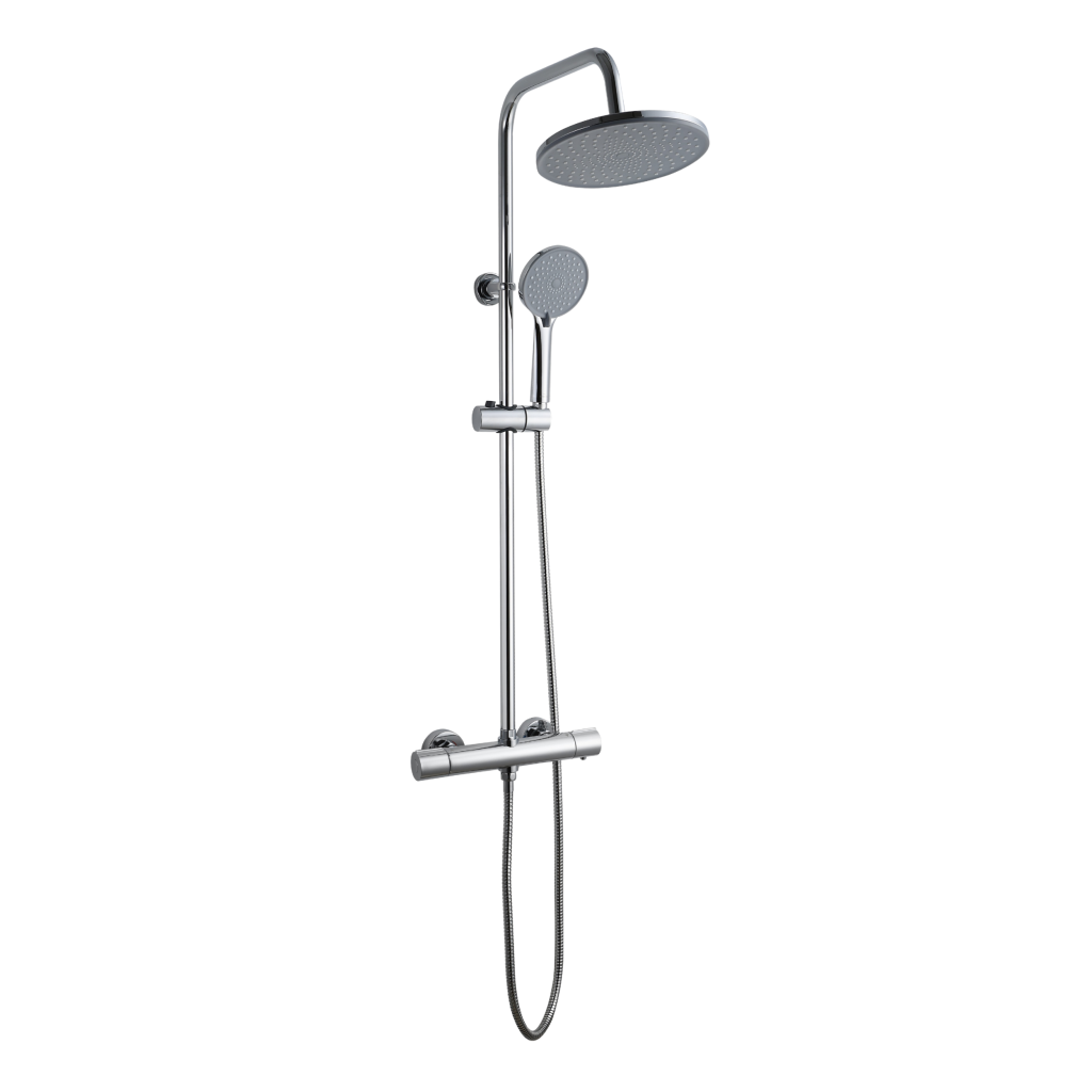 Invena VOLOS termosztátos zuhanyrendszer, króm AU-37-T01-V