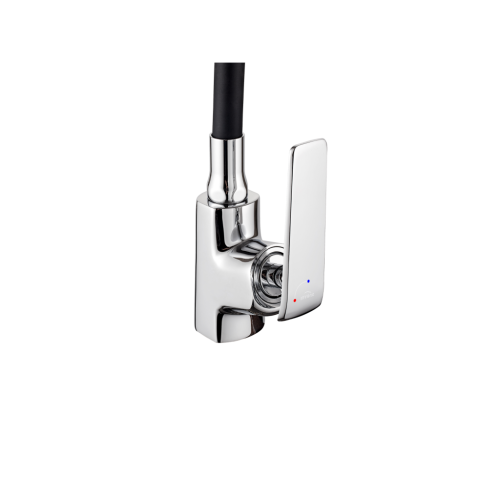 Invena LIGARIA ECO mosogató csaptelep flexibilis kifolyóval, króm/matt fekete BZ-39-008-L