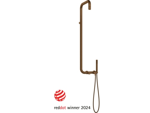 Deante Silia zuhanyrendszer csapteleppel, szálcsiszolt bronz NQS_C4XM