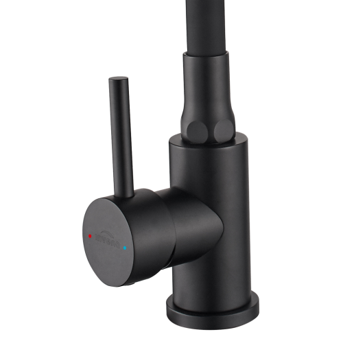 Invena SILVA ECO mosogató csaptelep flexibilis kifolyóval, matt fekete BZ-86-004-L