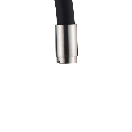 Invena SILVA ECO mosogató csaptelep flexibilis kifolyóval, inox/matt fekete BZ-86-043-L