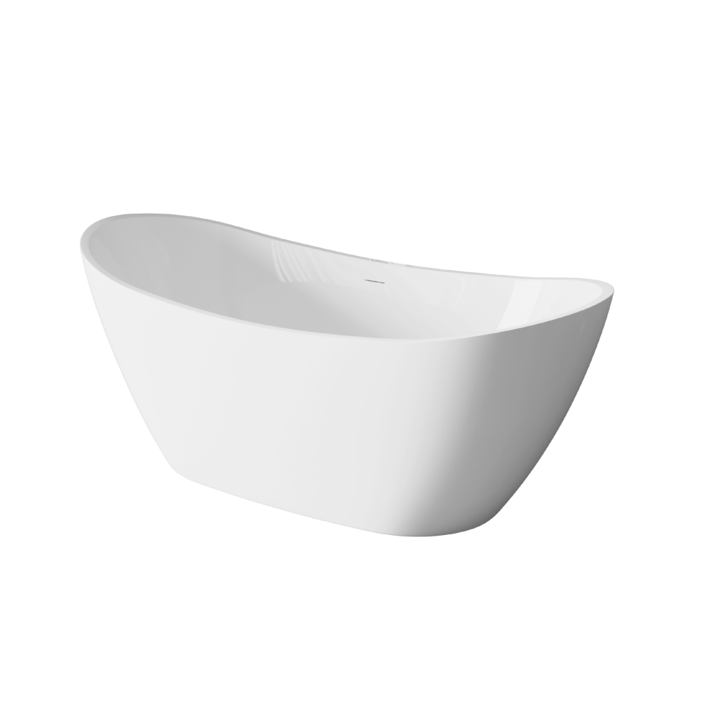 Invena ASTRI 160x75 cm szabadon álló kád, fehér AN-03-160-F