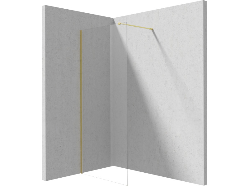 Deante Prizma walk-in zuhanyfal 70 cm, szálcsiszolt arany KTJ_R37P