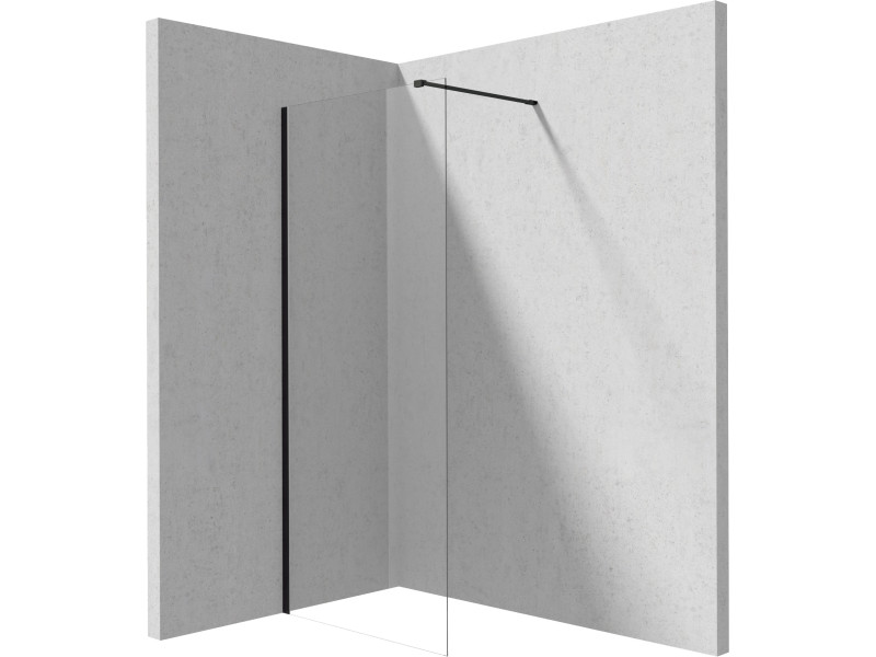 Deante Prizma walk-in zuhanyfal 120 cm, matt fekete KTJ_N32P