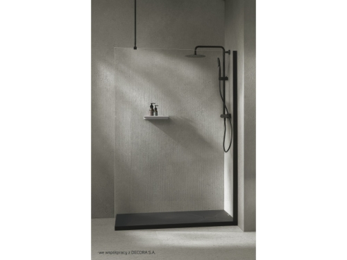 Deante Prizma walk-in zuhanyfal 120 cm, matt fekete KTJ_N32P