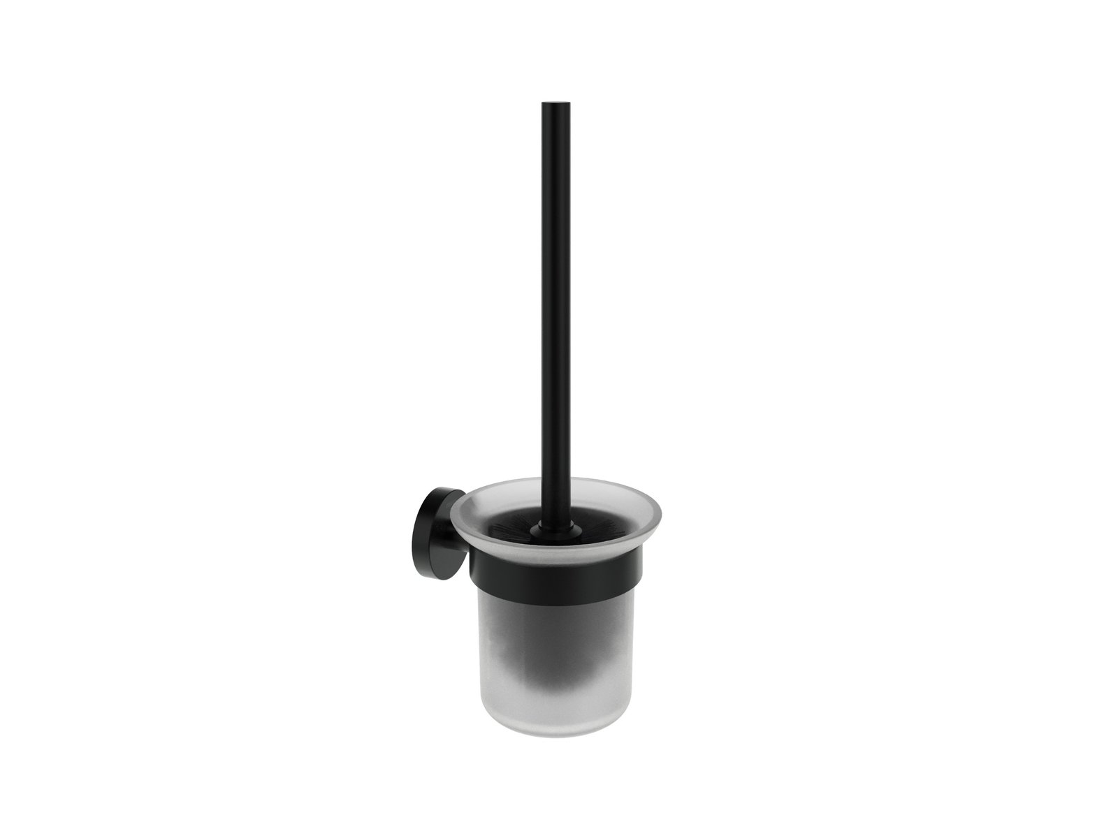 Ravak Kona KN 410.20BLM fali WC kefe tartó, matt fekete X07P1311