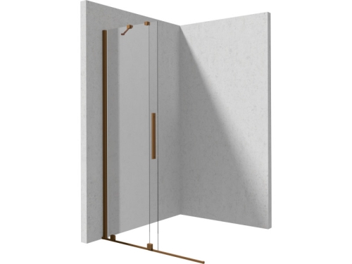 Deante Prizma elcsúsztatható walk-in zuhanyfal 80x195 cm, szálcsiszolt bronz KTJ_C38R