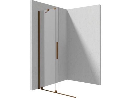 Deante Prizma elcsúsztatható walk-in zuhanyfal 100x195 cm, szálcsiszolt bronz KTJ_C30R
