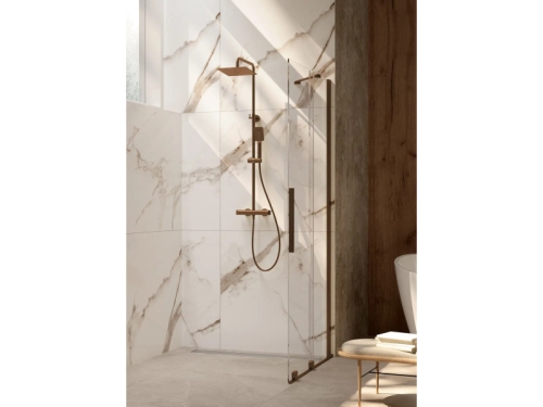 Deante Prizma elcsúsztatható walk-in zuhanyfal 100x195 cm, szálcsiszolt bronz KTJ_C30R