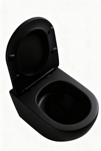 Kielle Oudee fali wc Softclose ülőkével, Vortex Rimless+, matt fekete 30102014-SET1