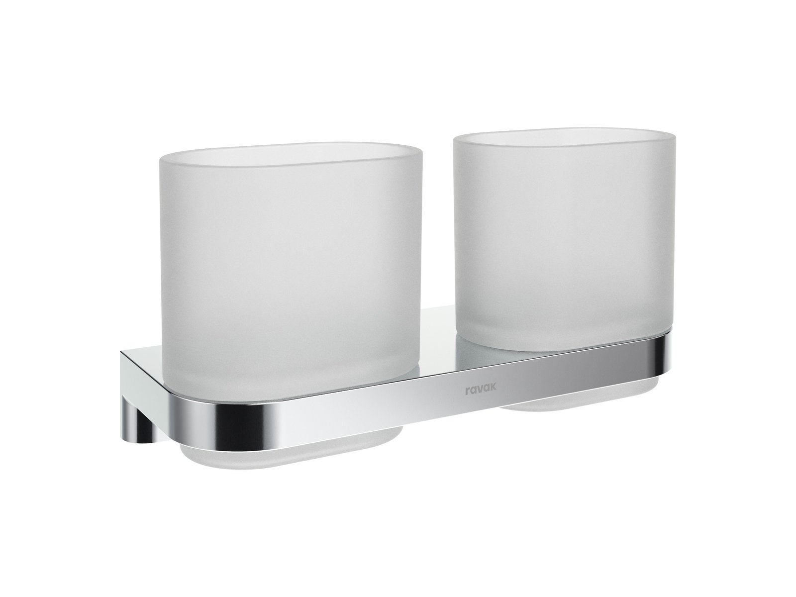 Ravak Chrome CR II 220.00CR fali dupla fogkefetartó, króm X07P1365