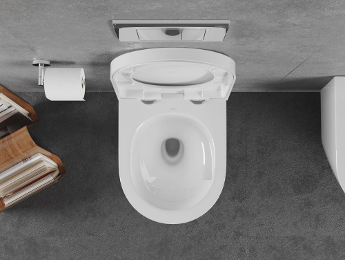 Mexen Lena perem nélküli Rimless Tornado wc csésze lassan záródású wc ülőkével, fehér 30220200T
