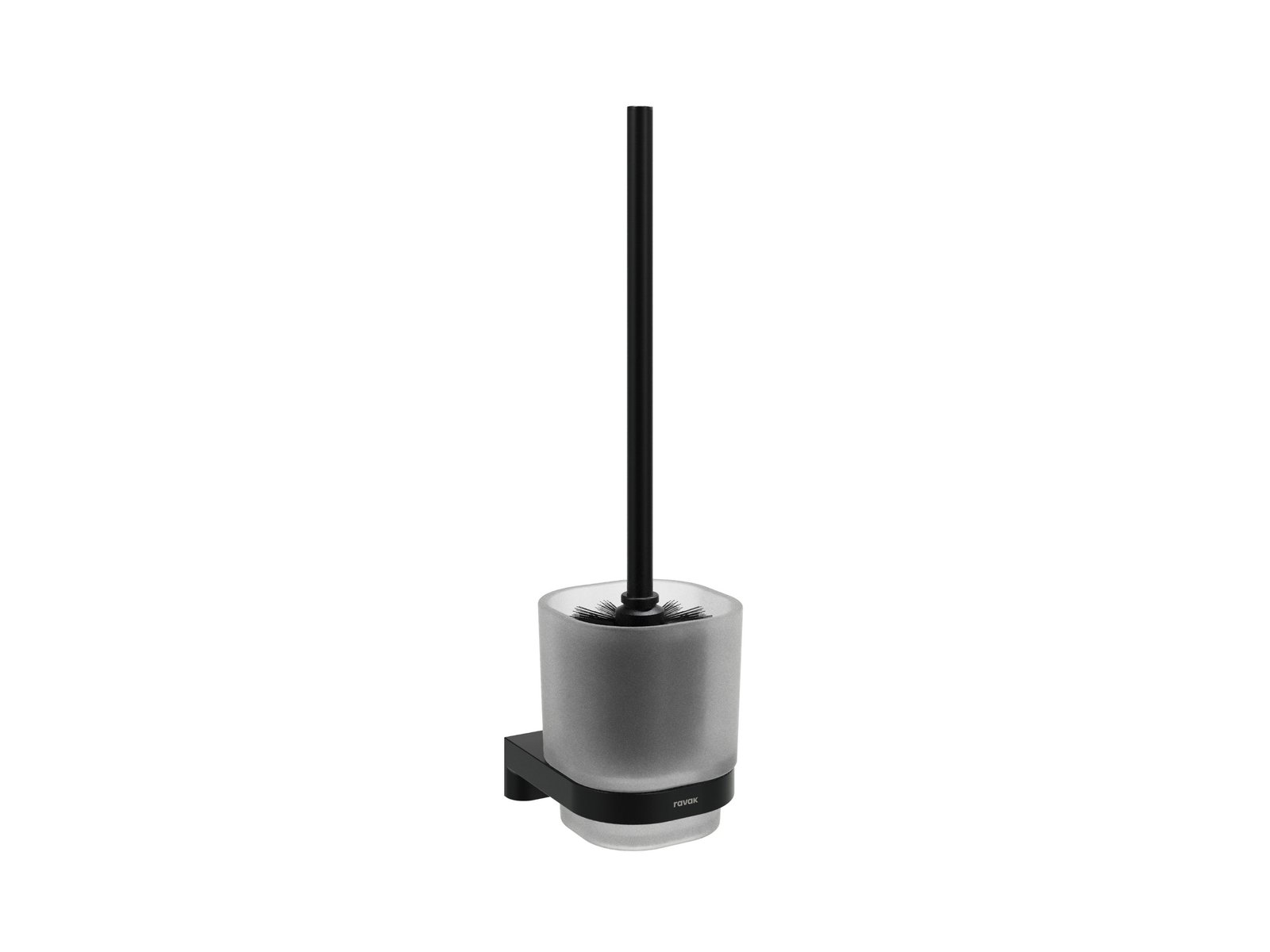 Ravak Chrome CR II 410.20BLM fali WC kefe tartó, matt fekete X07P1384