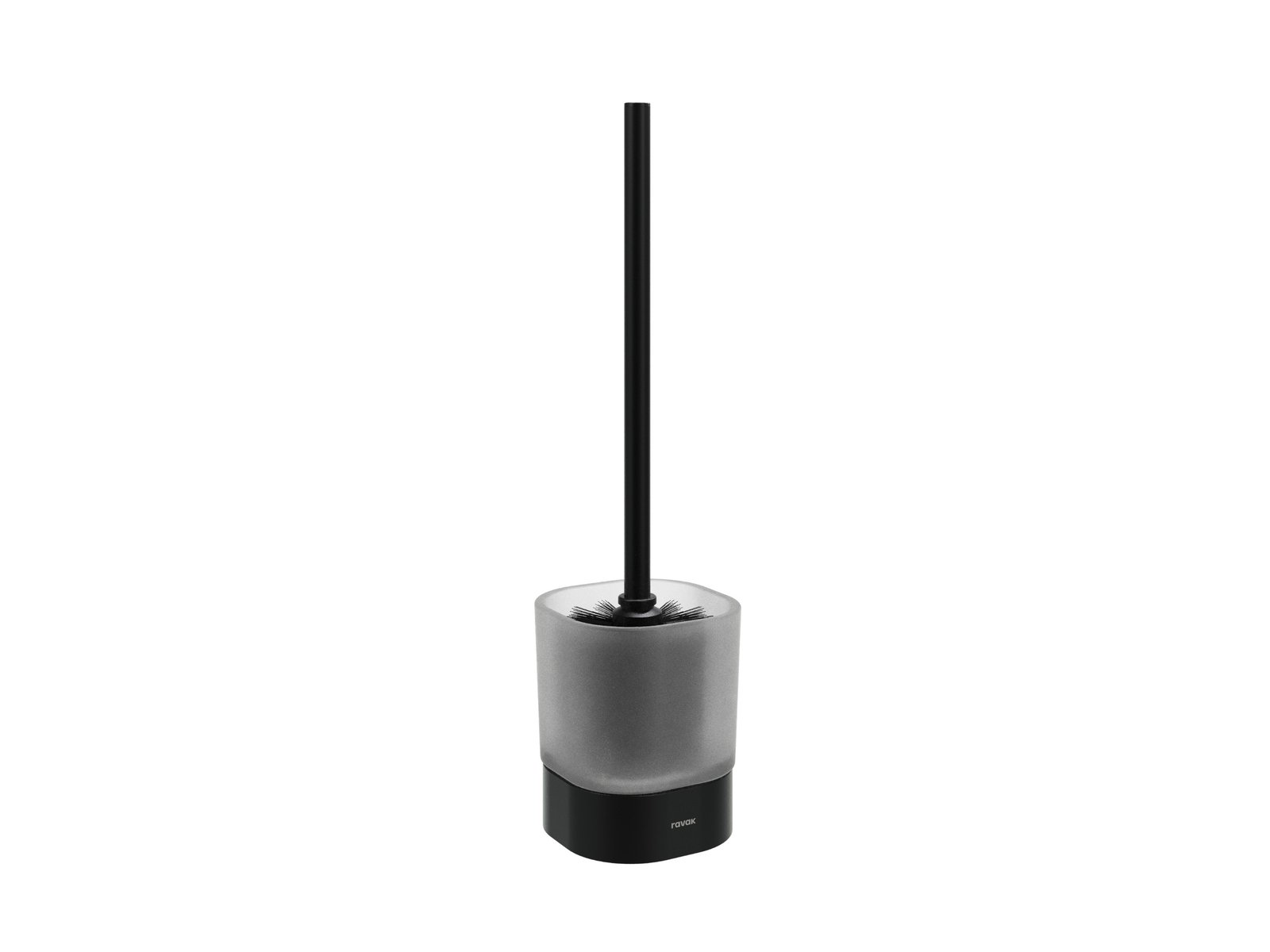 Ravak Chrome CR II 411.20BLM WC kefe tartó, matt fekete X07P1385