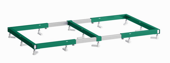 Laufen INEO Szerelőkeret Marbond zuhanytálcákhoz, állítható hosszúsággal (100-140 cm), 100 cm széles H2957130000001