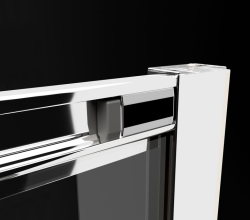 Radaway Premium Pro KDJ szögletes zuhanykabin ajtó része balos, 100 cm, króm 1015100-01-01L