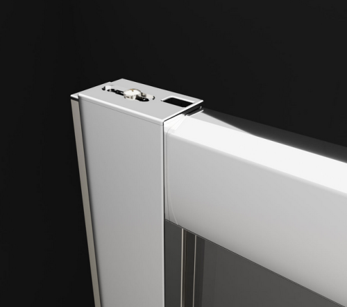 Radaway Premium Pro KDJ szögletes zuhanykabin ajtó része balos, 100 cm, króm 1015100-01-01L
