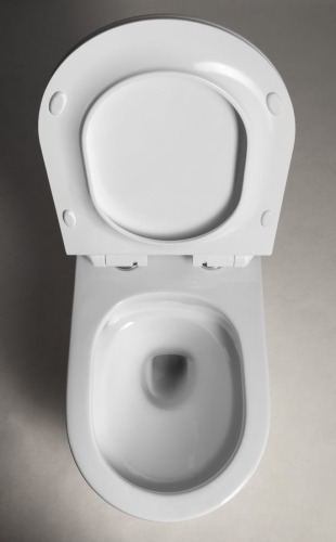 Sapho AQUALINE CARLO Vortex perem nélküli fali WC szett lassú záródású ülőkével, fehér SZP-SAQ01