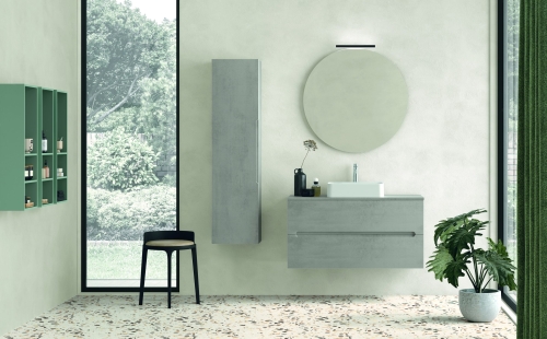 AdattoCasa RIGO 35 cm magas kiegészítő szekrény, Grigio Caldo 5RIGCL1.054