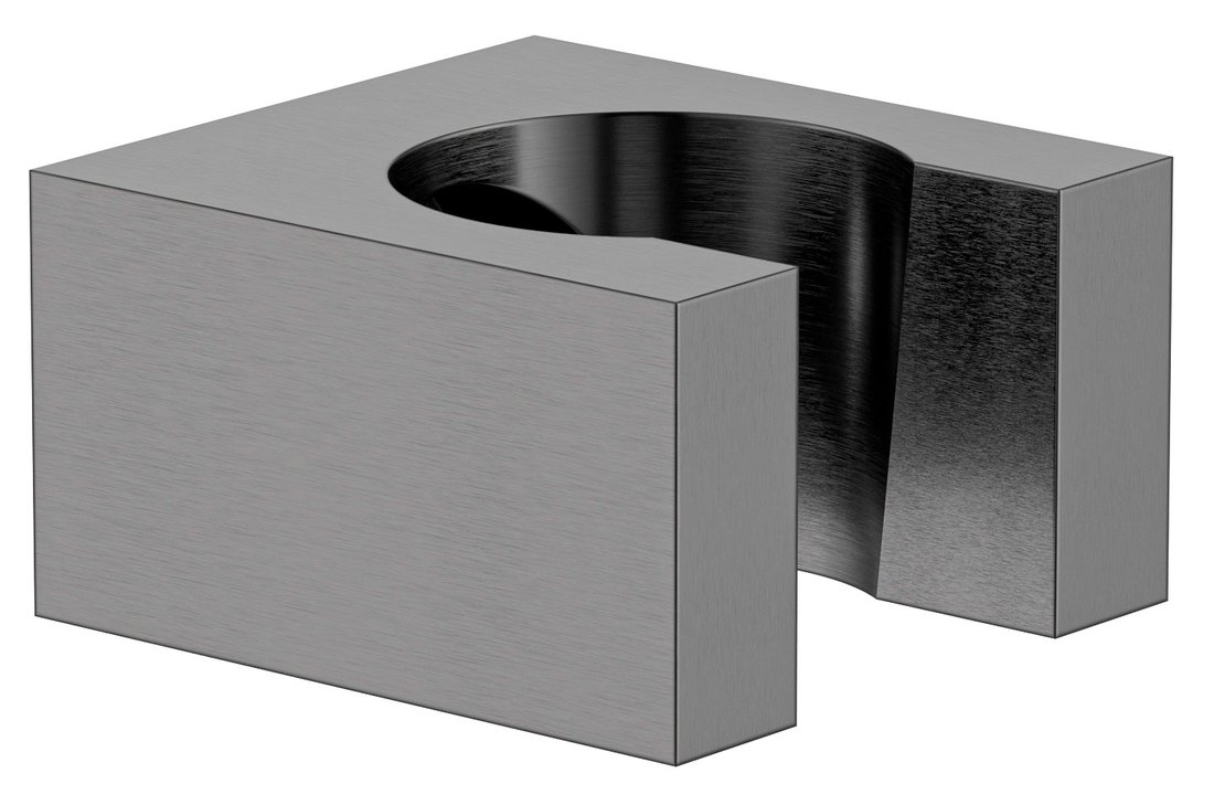 Sapho szögletes kézizuhanytartó, gun metal 1205-14GM