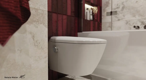 Deante SILIA Smart Pro perem nélküli wc bidé funkciós ülőkével, fehér CSID6ZPW