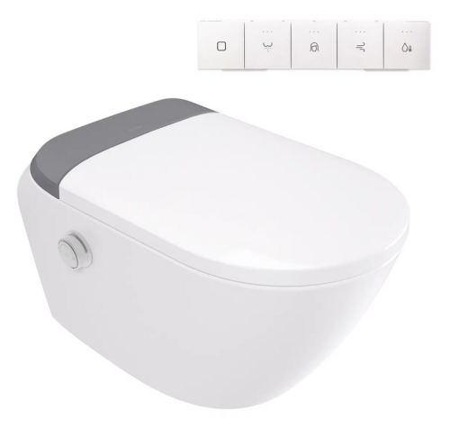 Deante SILIA Smart Pro perem nélküli wc bidé funkciós ülőkével, fehér CSID6ZPW
