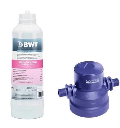 BWT WODA-PURE CSOMAG 6 CLEAR M MINERALIZER MAGNÉZIUM VÍZSZŰRŐ + MM VÍZSZŰRŐ FEJ KIT6_MM812568