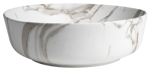 Sapho RONDEA 41 cm pultra ültethető kerámiamosdó, bianco carrara AR445BC