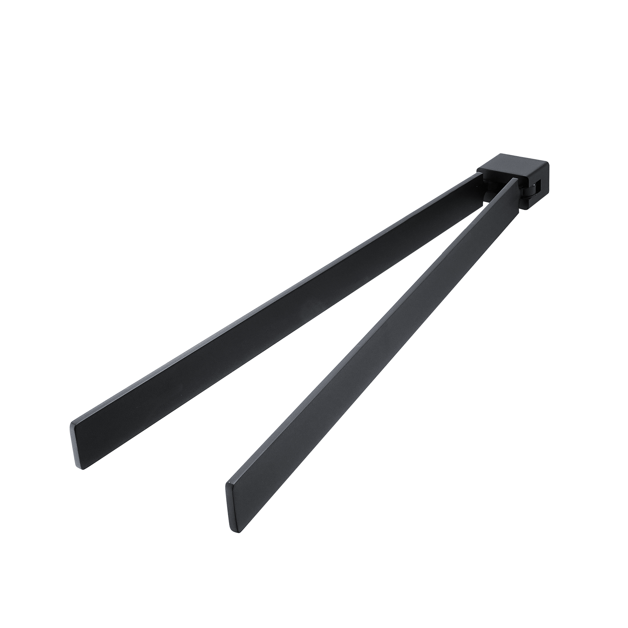Roltechnik NIMCO Kibo Black 40 cm dupla törölközőtartó, matt fekete KI 14096-90