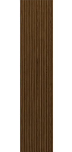 Mexen Rivel 35 cm-es fürdőszobai kiegészítő szekrény, 1 ajtó, bordázott, dió - 91A21-03016-1-BF86