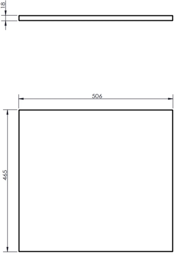 Mexen Rivel 50 cm fürdőszobai szekrény pulttal, 1 fiók, bordázott, dió - 91A20-05023-1-BFC86