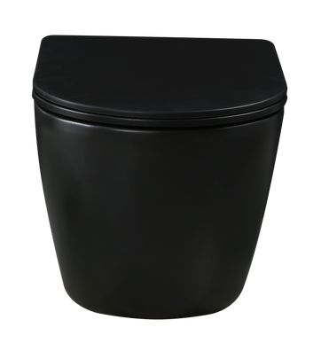 Invena TAVRO WC csésze, QFS soft-close ülőkével, matt fekete CE-71-005-Y