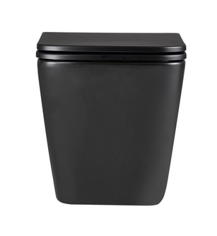 Invena Florin fali wc csésze, QFS, soft-close ülőkével, matt fekete CE-94-005-L