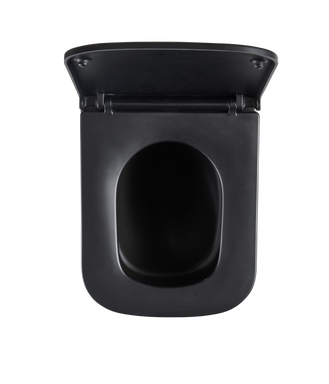 Invena Florin fali wc csésze, QFS, soft-close ülőkével, matt fekete CE-94-005-L