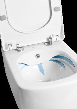 Creavit Elegant EG321 bidés perem nélküli fali wc hidegvizes csappal EG321-34CB00E-0011