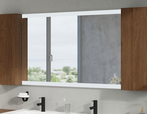 Tboss Floating Mirror Lago 75x80 cm tükör LED világítással