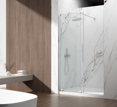 Sapho GELCO SPIRIT 120 cm zuhanyajtó transzparent üveggel, króm GI1012