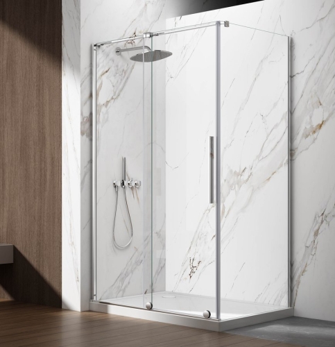 Sapho GELCO SPIRIT 160 cm zuhanyajtó transzparent üveggel, króm GI1016