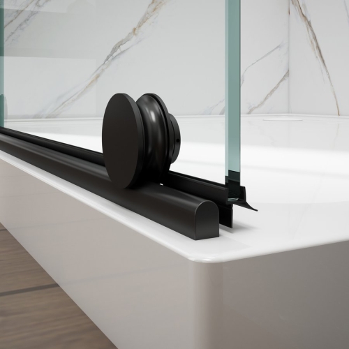 Sapho GELCO SPIRIT BLACK 100 cm zuhanyajtó transzparent üveggel, matt fekete GI1010B
