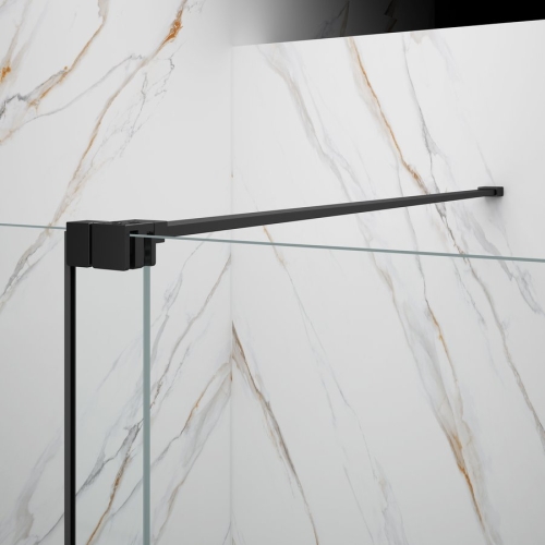 Sapho GELCO SPIRIT BLACK 160 cm zuhanyajtó transzparent üveggel, matt fekete GI1016B