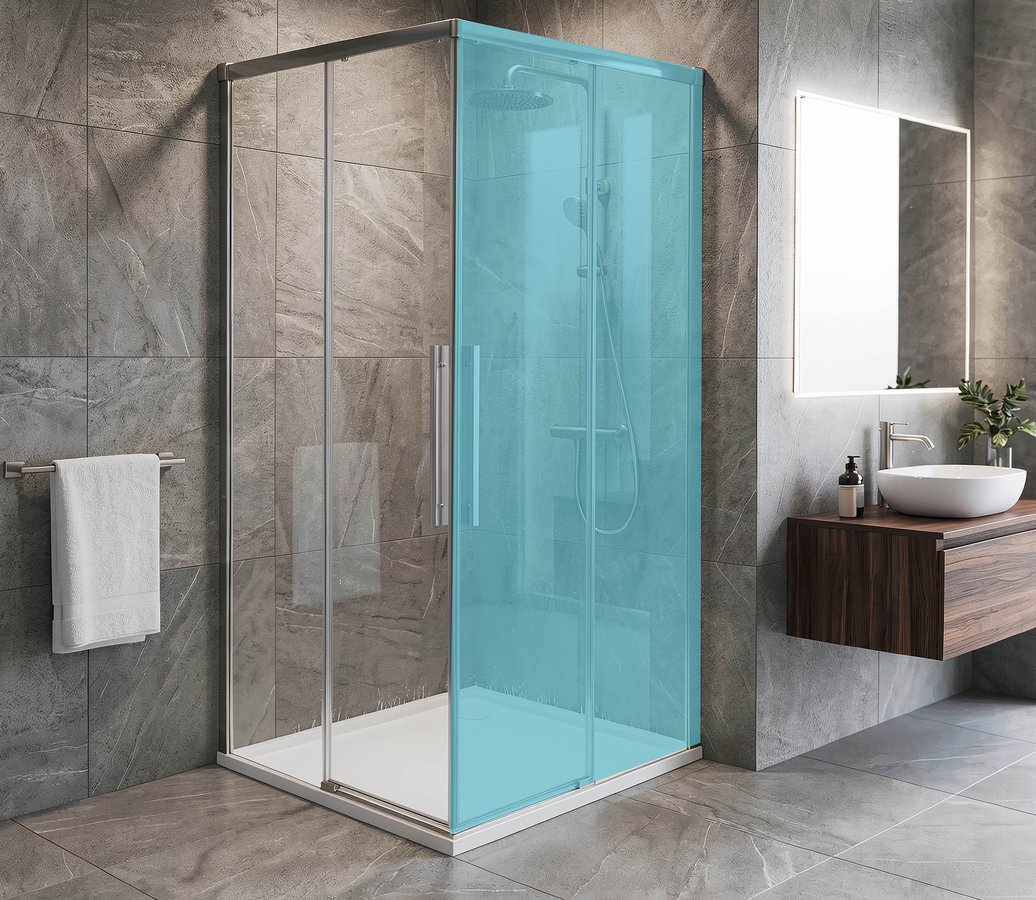 Sapho GELCO LUXOR 100 cm tolóajtó sarokbelépős zuhanykabinhoz transzparent üveggel, króm GU2110CH