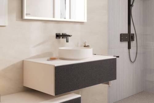 Hansgrohe Xuniva Evo S 40 cm pultra ültethető mosdó, matt homokszín 60323780