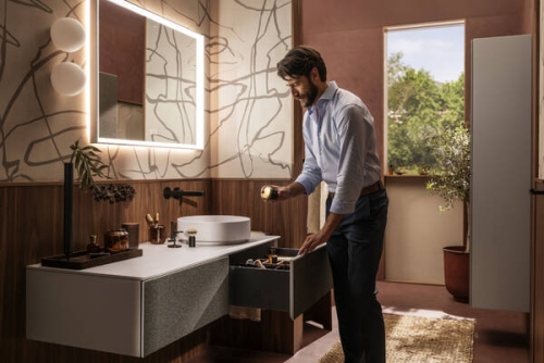 Hansgrohe Xuniva Evo S 40 cm pultra ültethető mosdó, matt homokszín 60323780