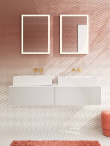 Hansgrohe Xuniva Evo E 40x40 cm pultra ültethető mosdó, matt homokszín 60324780