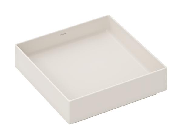 Hansgrohe Xuniva Evo E 40x40 cm pultra ültethető mosdó, matt homokszín 60324780